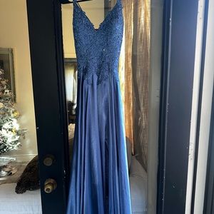 Satin Silk A-Line prom/brides maid/Special occasion dress